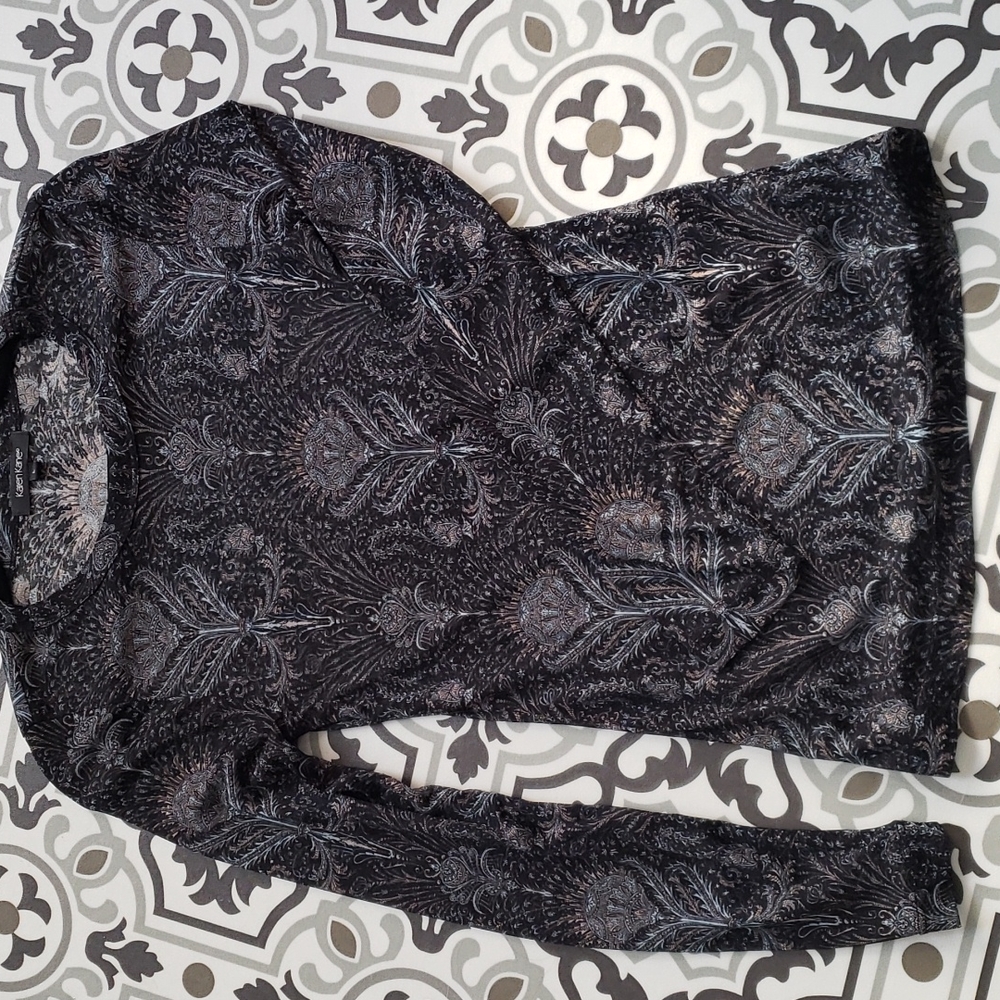 Sheer Peacock Top